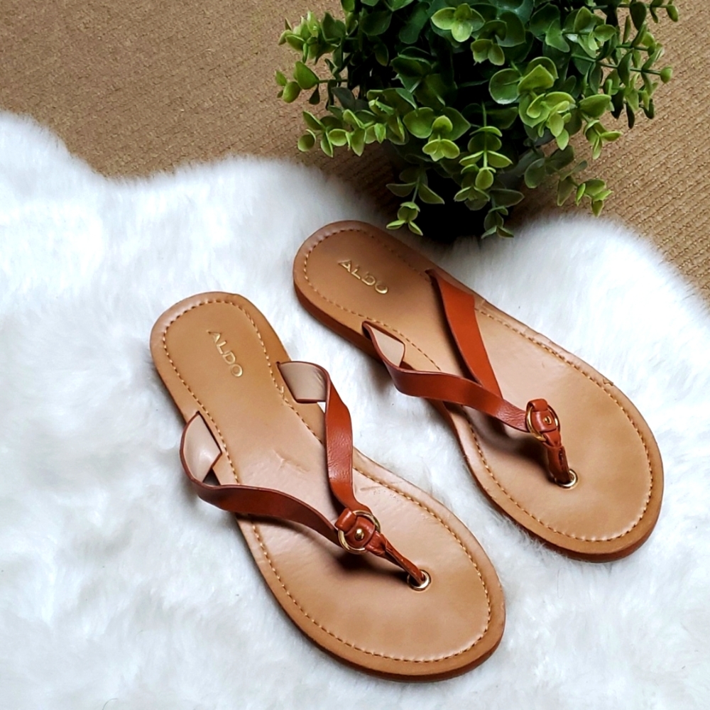 Aldo Size 9 Dorsten Flat Sandals (says 10 but runs small)